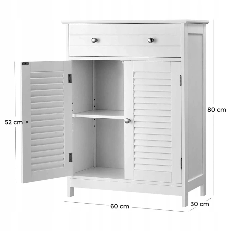 Wymiary produktu: wysokość: 80 cm, szerokość: 60 cm, głębokość: 30 cm.
