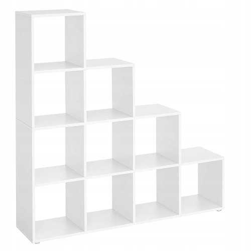 Regał schodkowy, NOWOCZESNY, półka na dekoracje, książki i ozdoby.