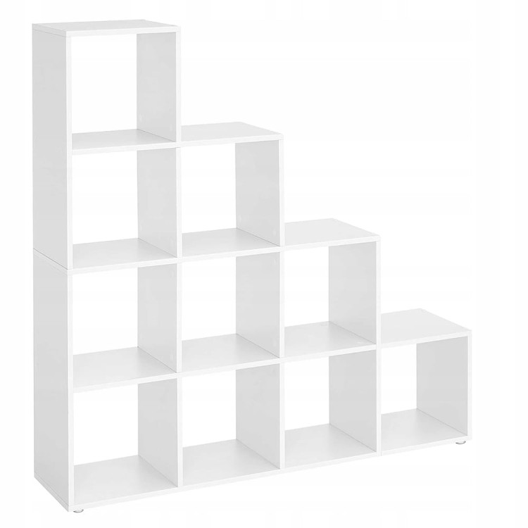 Regał schodkowy, NOWOCZESNY, półka na dekoracje, książki i ozdoby.