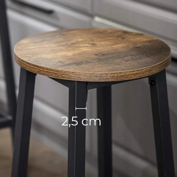 Przybliżenie na metalową ramę o grubości 2,5cm.