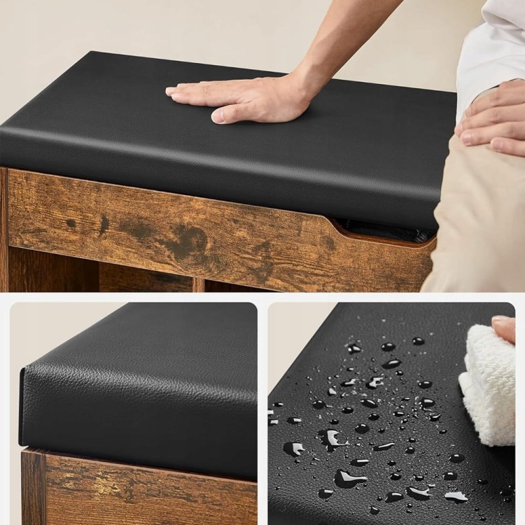 Miękkie siedzisko z pianki w matowym wykończeniu, łatwe w czyszczeniu.