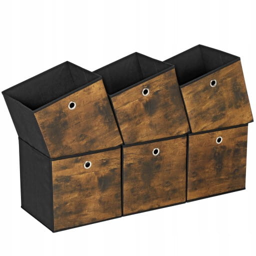 Pudelka-do-przechowywania-ORGANIZER-Pojemniki-RUSTYKALNE-6-szt-30x30-cm-Stan-opakowania-oryginalne.jpg