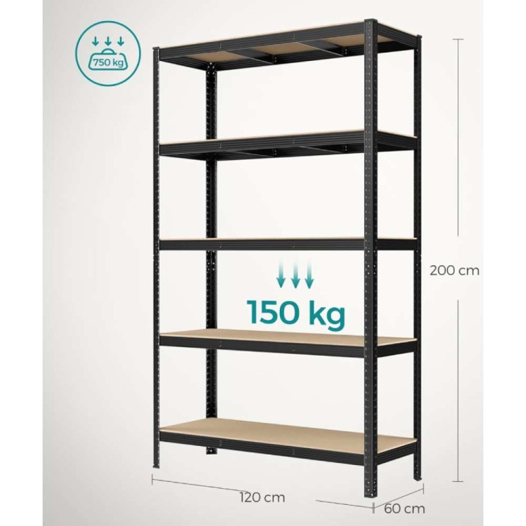 Maksymalne obciążenie każdej półki wynosi 150kg.