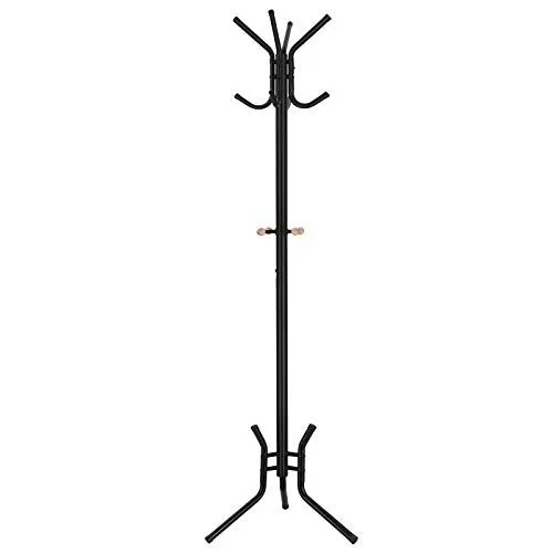 Elegancki wieszak metalowy w kolorze białym, pasujący do wnętrz nowoczesnych, skandynawskich i loftowych.