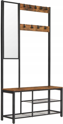 Opis SEO: Kompletny zestaw mebli do przedpokoju w stylu loft.