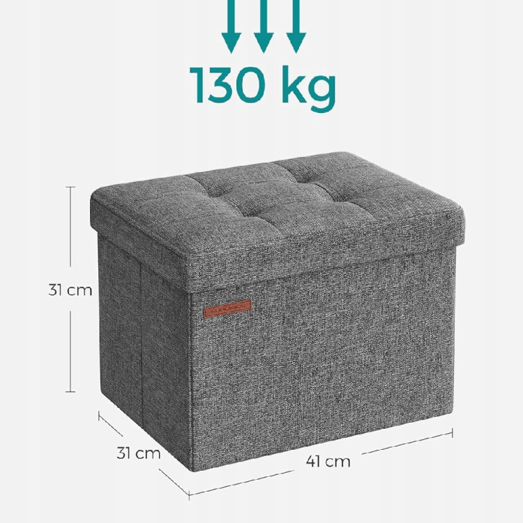 Solidny taboret do 130 kg obciążenia. Mimo swojej lekkości, pufa oferuje imponującą nośność statyczną, co czyni ją bezpiecznym siedziskiem dla domowników i gości.