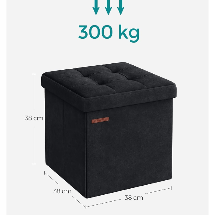 Wytrzymały taboret pufa do 300 kg. Dzięki wzmocnionym ściankom pufa oferuje wyjątkową stabilność, pozwalając na bezpieczne użytkowanie jako dodatkowe siedzisko nawet dla osób o większej wadze.