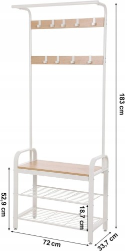 Wymiary produktu: 183 x 33,7 x 72 cm.