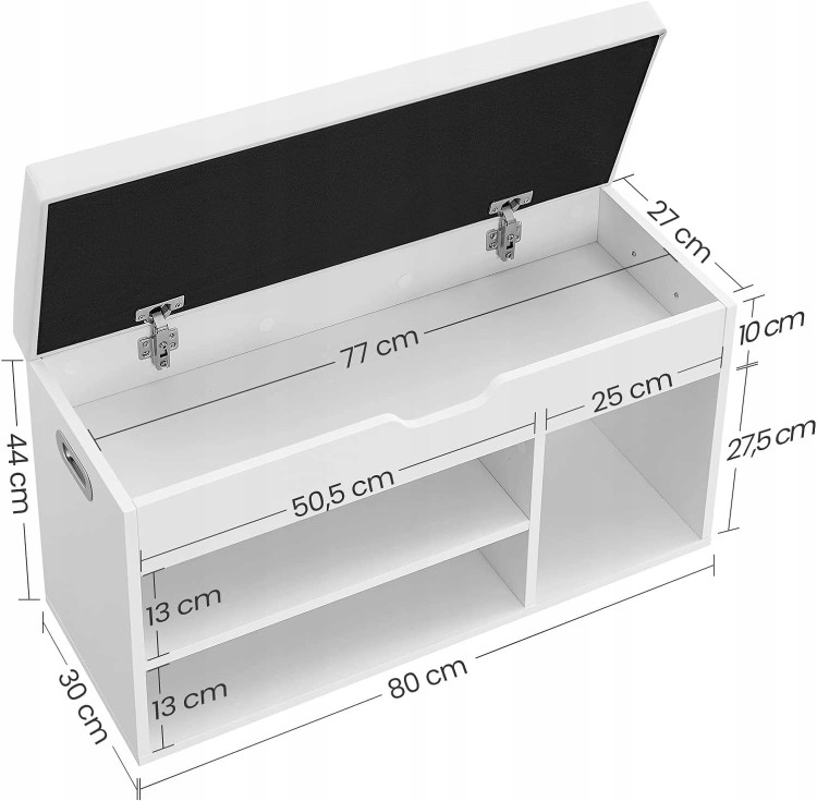Wymiary produktu: 80 x 30 x 44 cm.