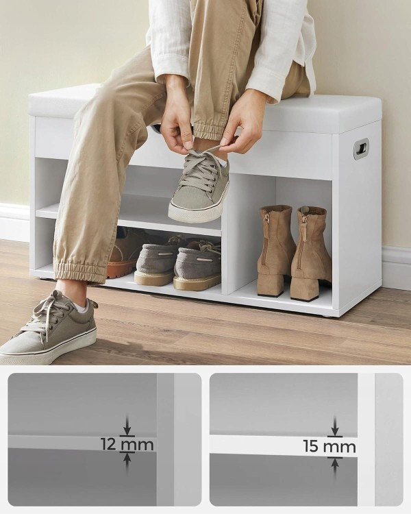 Półki o grubości 12 i 15 mm.