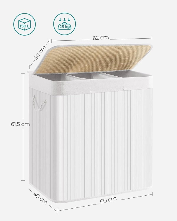 Kosz na pranie 150 l - wymiary produktu