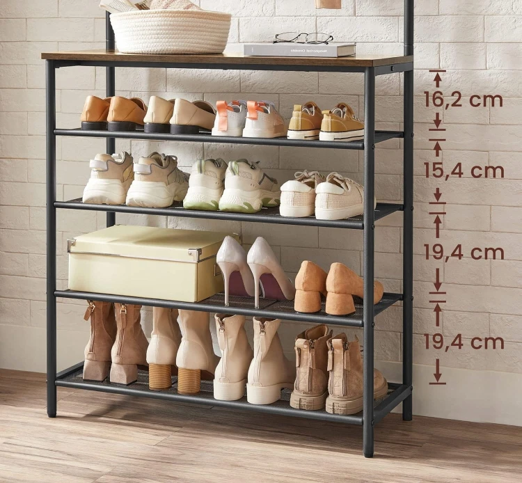 Odległość pomiędzy półkami: 19,4 cm, 15,4 i 16,2 cm.