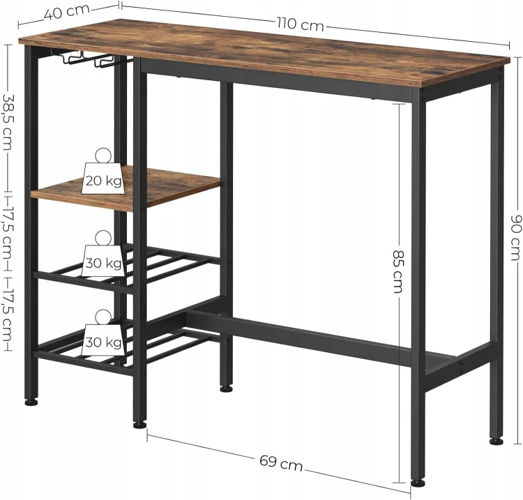 Wymiary produktu: 40 x 110 x 90 cm.