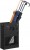 Stojak na parasole 28×12×41 cm – czarny metal z ociekaczem