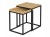 Stolik kawowy KWADRATOWY 45x40x55 cm STOLIK NOCNY ZESTAW 2 szt. LOFT.