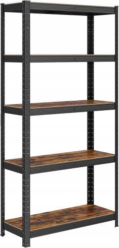 Regał stojący na książki magazynowy kuchenny 5 PÓŁEK 75x150x30 vintage LOFT.