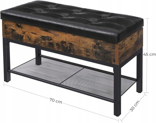 Wymiary: 70x 30 x 45 cm (szerokość x głębokość x wysokość).