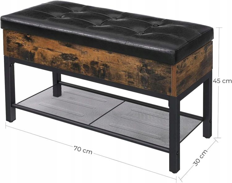 Wymiary: 70x 30 x 45 cm (szerokość x głębokość x wysokość).