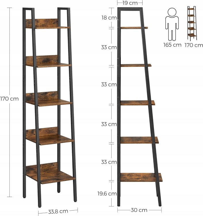 Wymiary produktu: 170 x 33,8 x 30 cm.