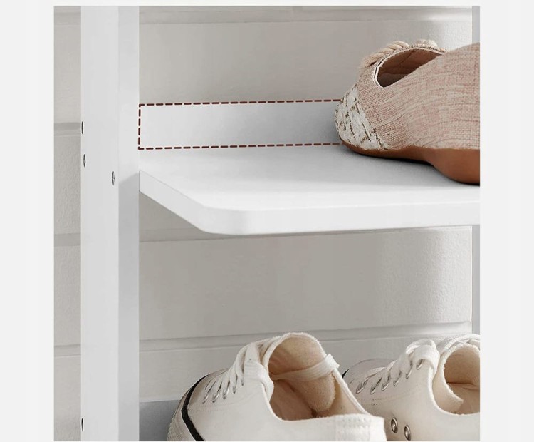 Szafka na buty z płytką zabezpieczającą.