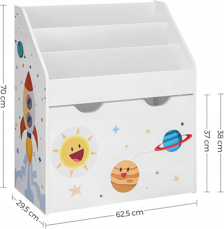Wymiary produktu: 62,5 x 29,5 x 70 cm.
