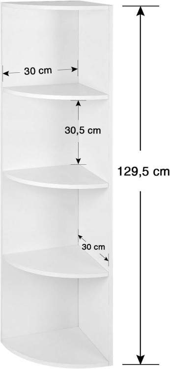 Wymiary produktu: 30 x 30 x 129,5 cm.