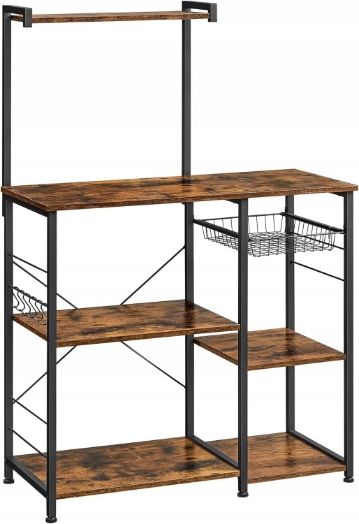 Szafka kuchenna REGAŁ stojący WYSPA Z PÓŁKAMI KOSZEM 40x90x134 vintage LOFT.