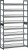 REGAŁ szafka stojak NA BUTY 92,51x163,6x30,71 cm 8 POZIOMÓW metalowy SZARY.