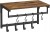 Wieszak ŚCIENNY wiszący Z PÓŁKĄ 40 x 24 cm vintage LOFT drążek +8 HACZYKÓW.