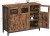 Modna komoda industrialna Songmics/VASAGLE LSC099B01V1 o wymiarach 100 × 35 × 75 cm. Maksymalna ładowność blatu to 30 kg, półek wewnętrznych – 10 kg.