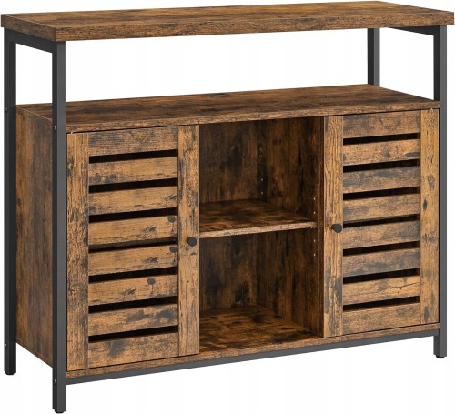Komoda KREDENS regał SZAFKA KUCHENNA półka 100x35x81 DREWNIANA vintage LOFT.