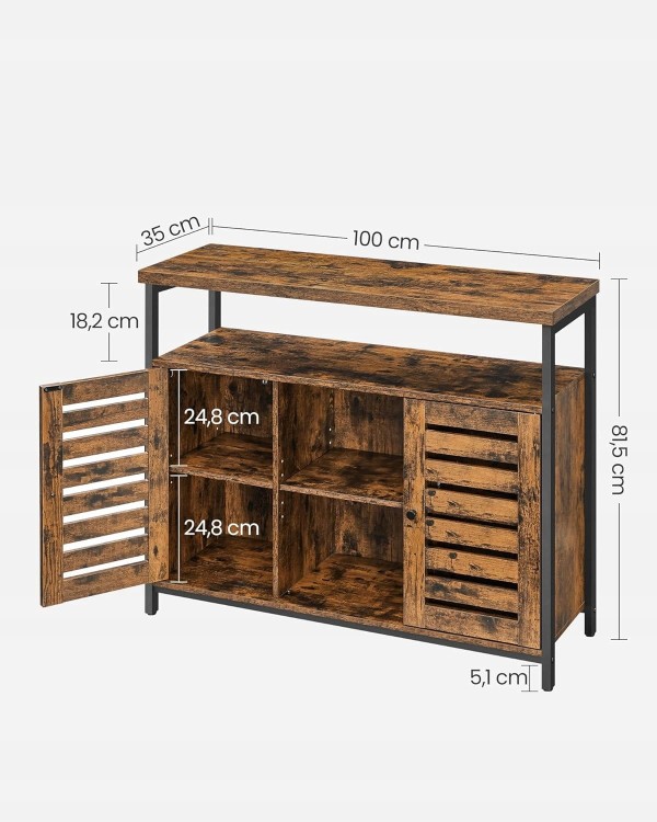 Szafka kuchenna, vintage LOFT, o wymiarach: 100×35×81 cm.