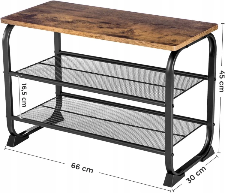 Wymiary produktu: głębokość 30 cm, szerokość 66 cm, wysokość 45 cm.