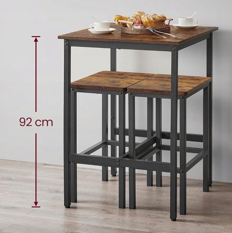 Wysokość stołu barowego: 92cm.