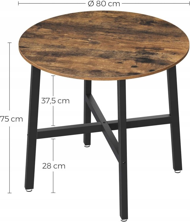 Wymiary produktu: 80 x 75 cm (Ø x wys.).
