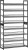 REGAŁ szafka stojak NA BUTY 92,51x163,6x30,71 cm 8 POZIOMÓW metalowy CZARNY.