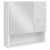 BBK129W01 – Szafka łazienkowa z lustrem 3-drzwiowa, 70x75 cm, biała.
