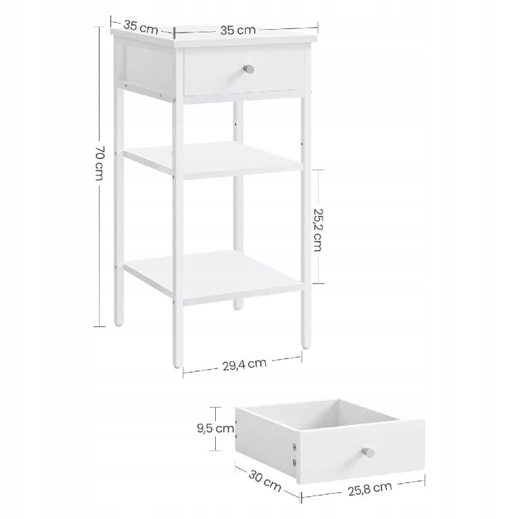 Wymiary produktu: 35 x 35 x 70 cm.