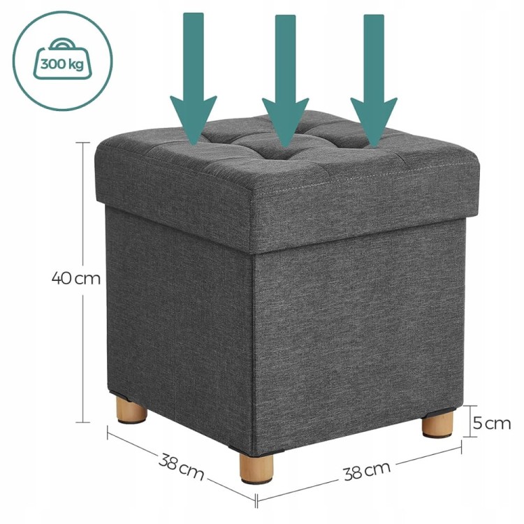Wymiary produktu: 38 x 38 x 40 cm. Maksymalne obciążenie do 300kg.