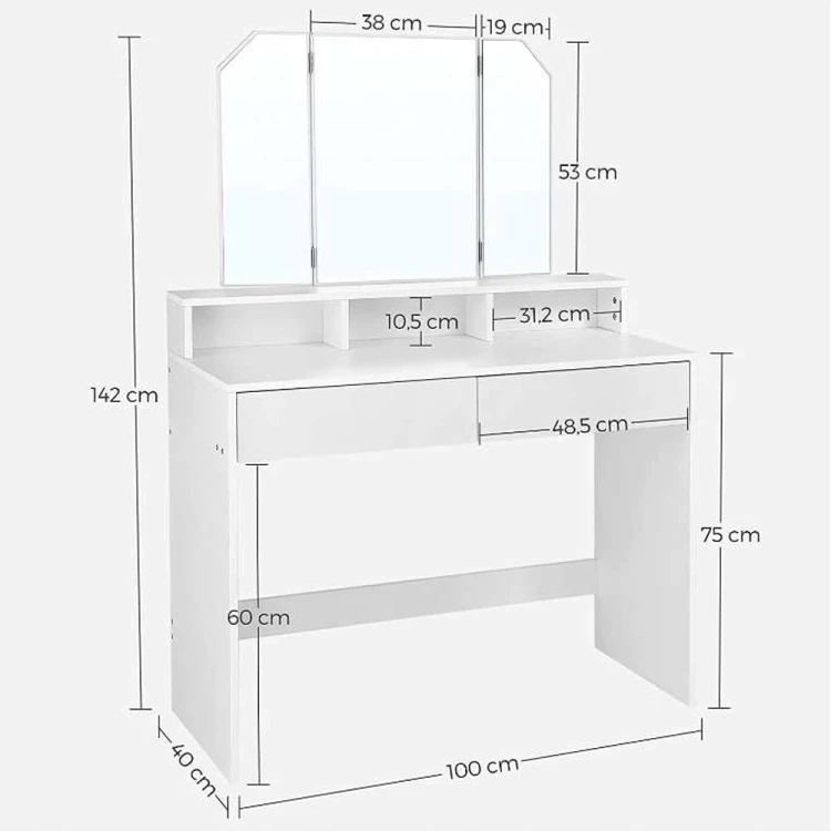 Wymiary elementu dł. x szer. x wys: 100 x 40 x 142 cm.