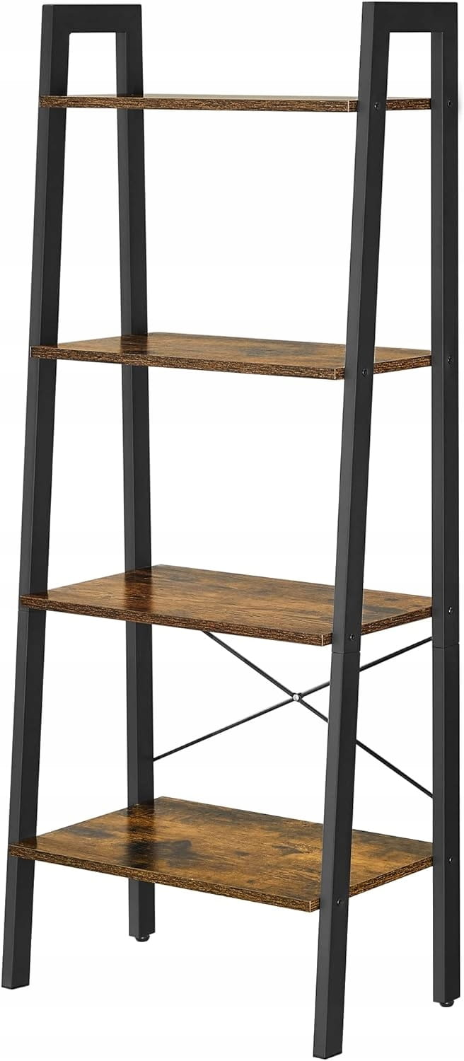 Regał na książki półka DRABINKOWA 4 poziomy szafka 34x56x137,5 vintage LOFT